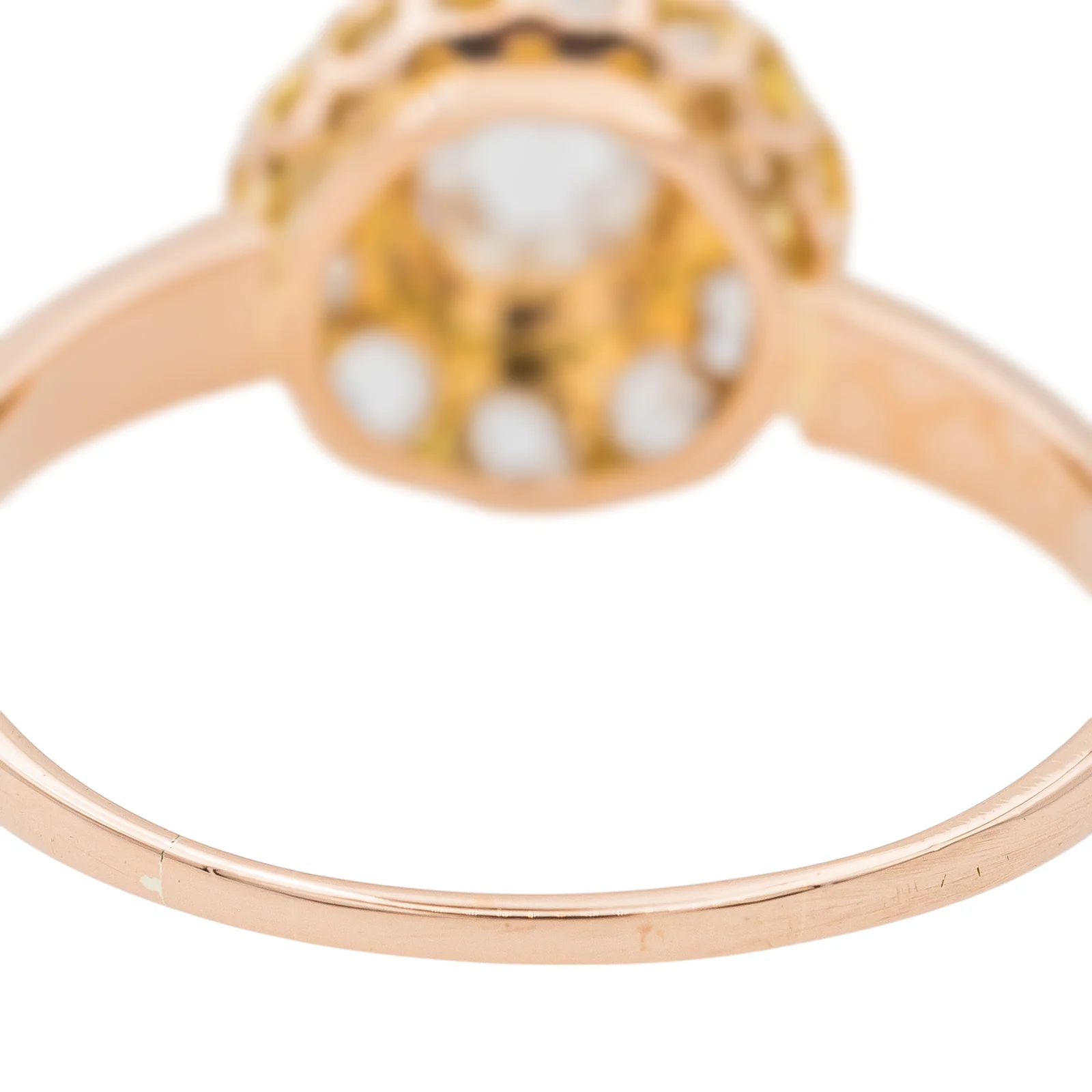 Bague Marguerite Or rose Diamant - Image 7
