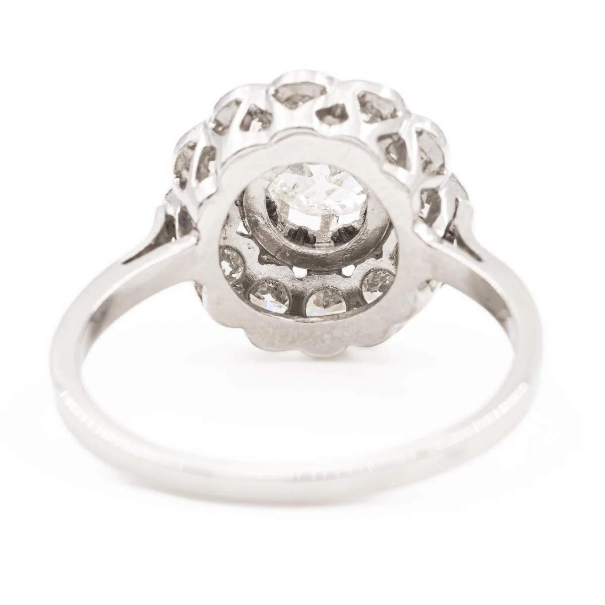 Bague Marguerite Platine Diamant - Image 5