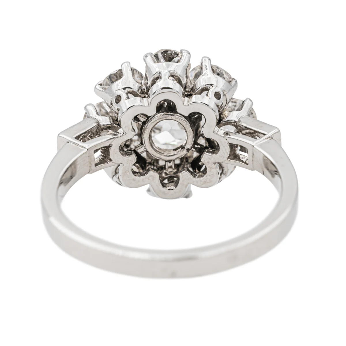 Bague Marguerite Platine Diamant - Image 6
