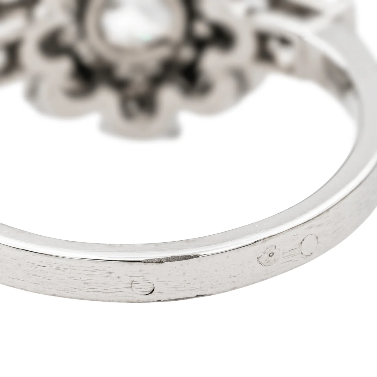 Bague Marguerite Platine Diamant - Image 7