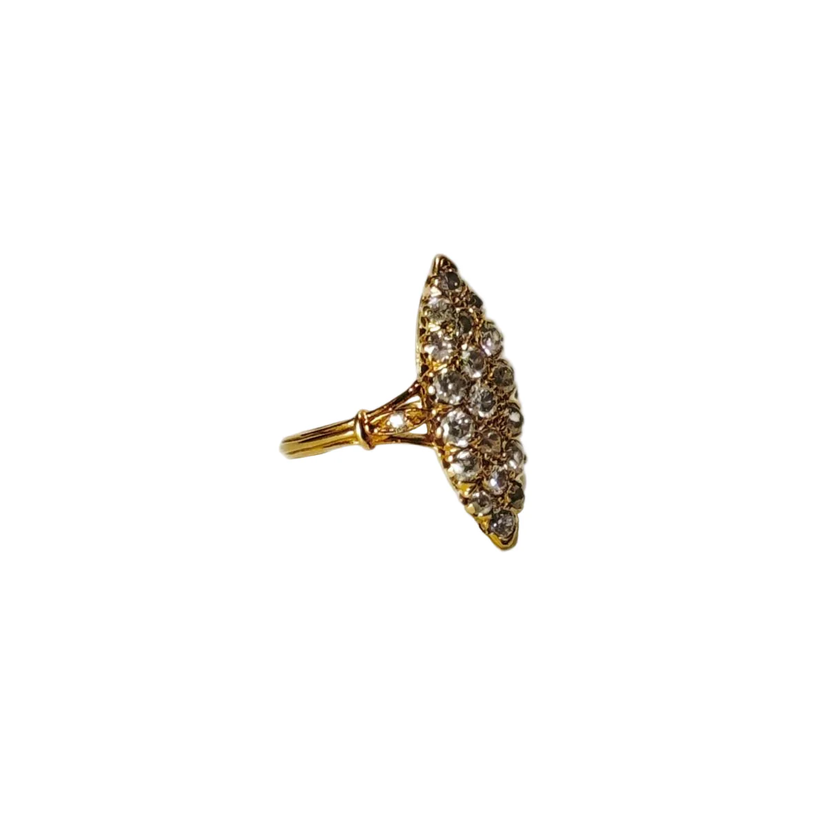 Bague en or jaune et diamants - Image 3