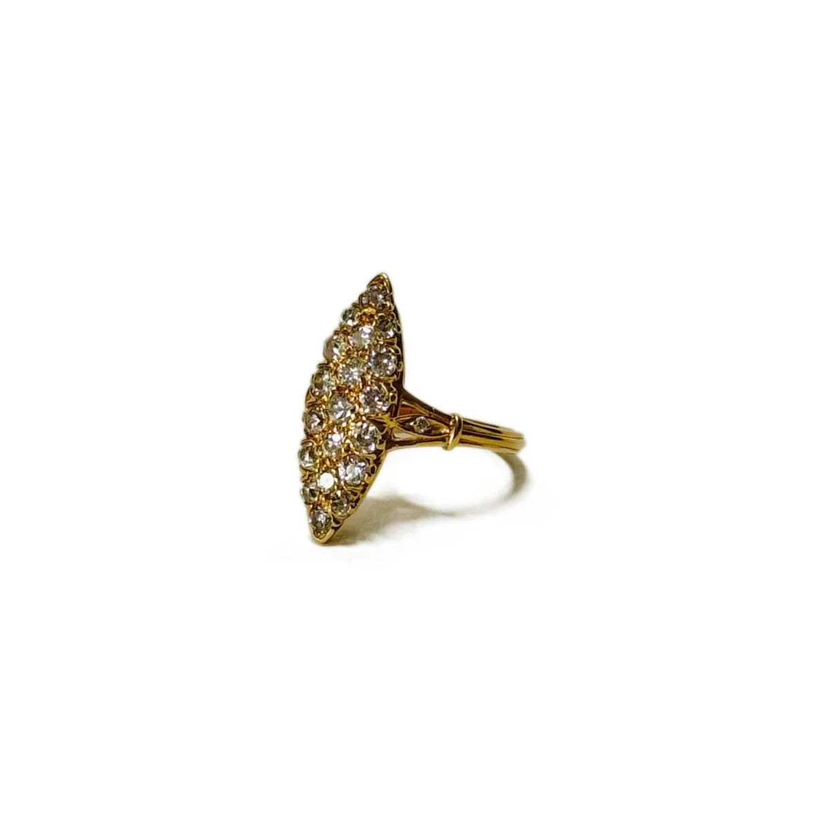 Bague en or jaune et diamants - Image 4