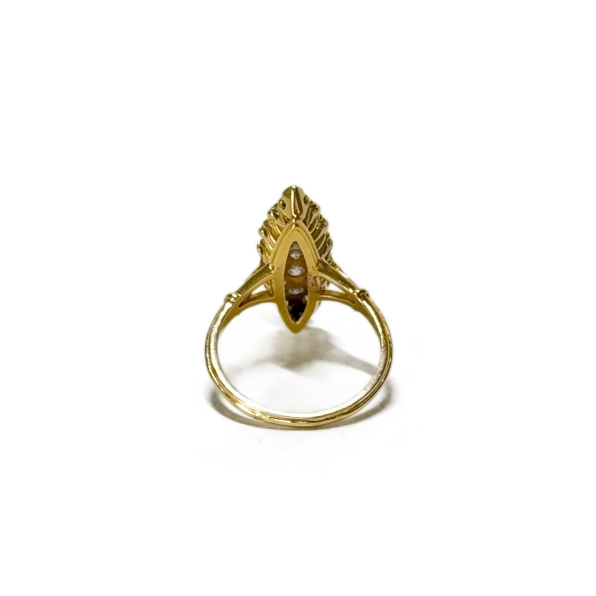 Bague en or jaune et diamants - Image 5