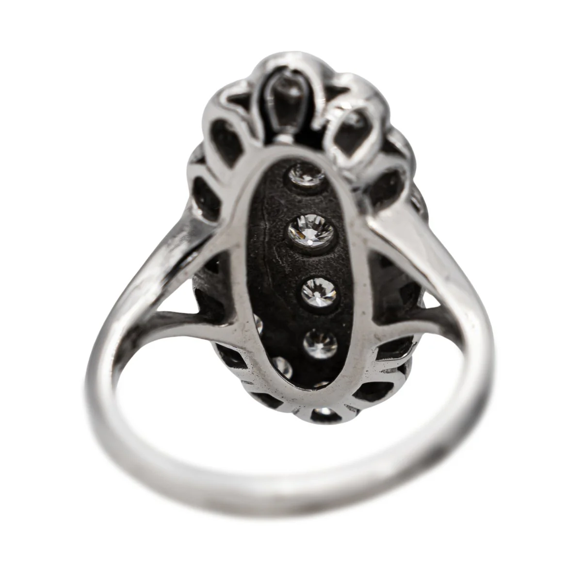 Bague Marquise en Or blanc et Diamant - Image 5