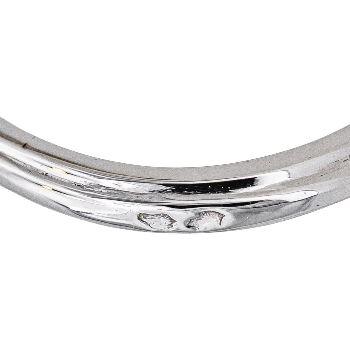 Bague Marquise en or blanc, platine et diamants - Image 7