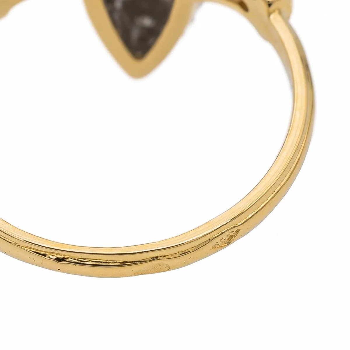 Bague Marquise Or jaune Diamant - Image 6