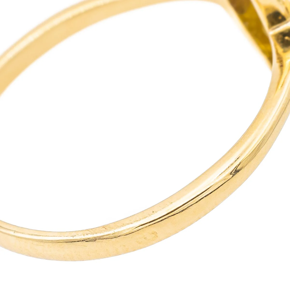 Bague Marquise en or jaune et diamant - Image 6