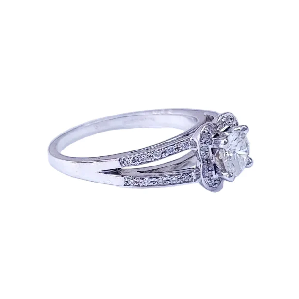 Bague Marguerite MAUBOUSSIN "Chance of Love n°5" en or blanc et diamants - Image 3