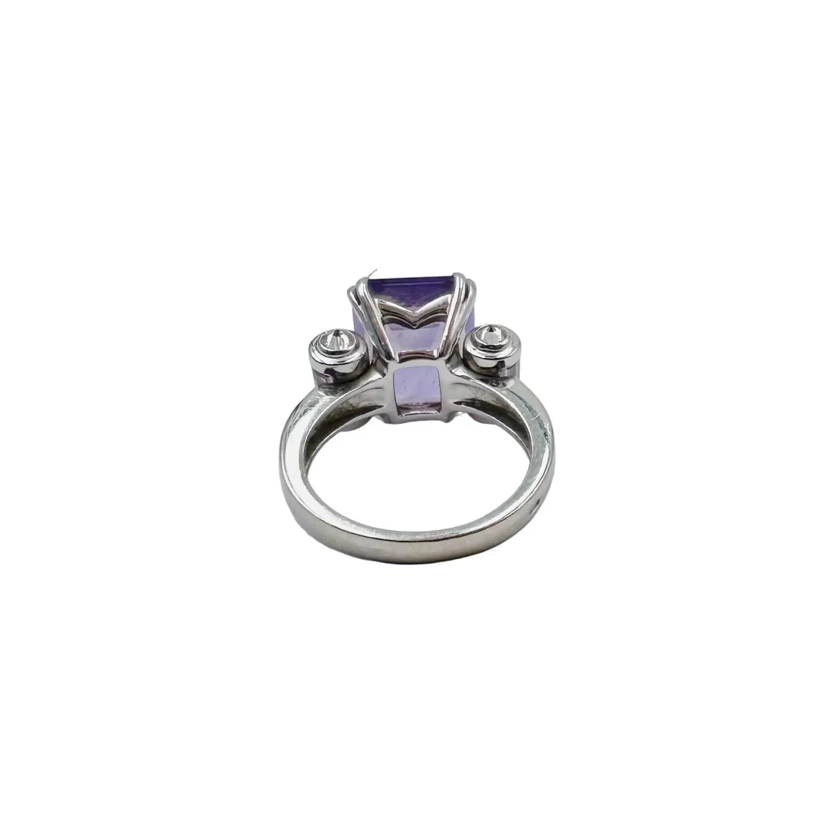 Bague MAUBOUSSIN "Couleur Baiser" en or blanc, améthystes et diamants - Image 6