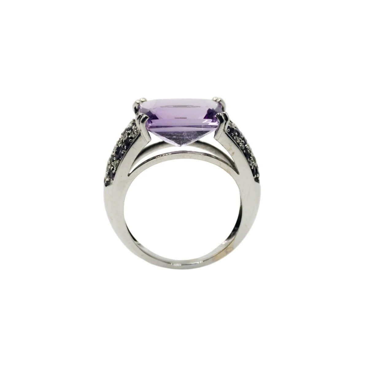 Bague MAUBOUSSIN "Ma princesse d'amour" en or blanc, améthyste et diamants - Image 10
