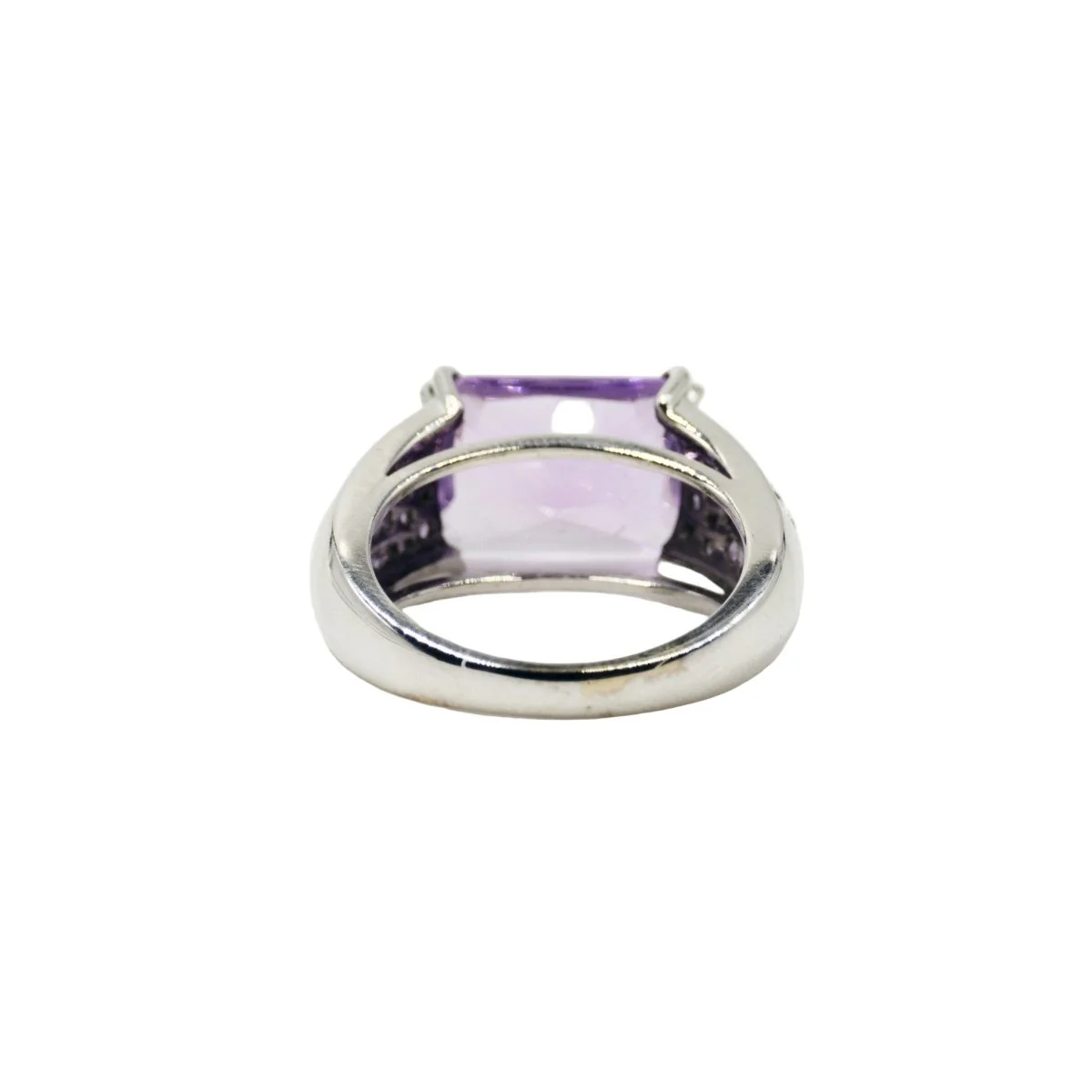 Bague MAUBOUSSIN "Ma princesse d'amour" en or blanc, améthyste et diamants - Image 6