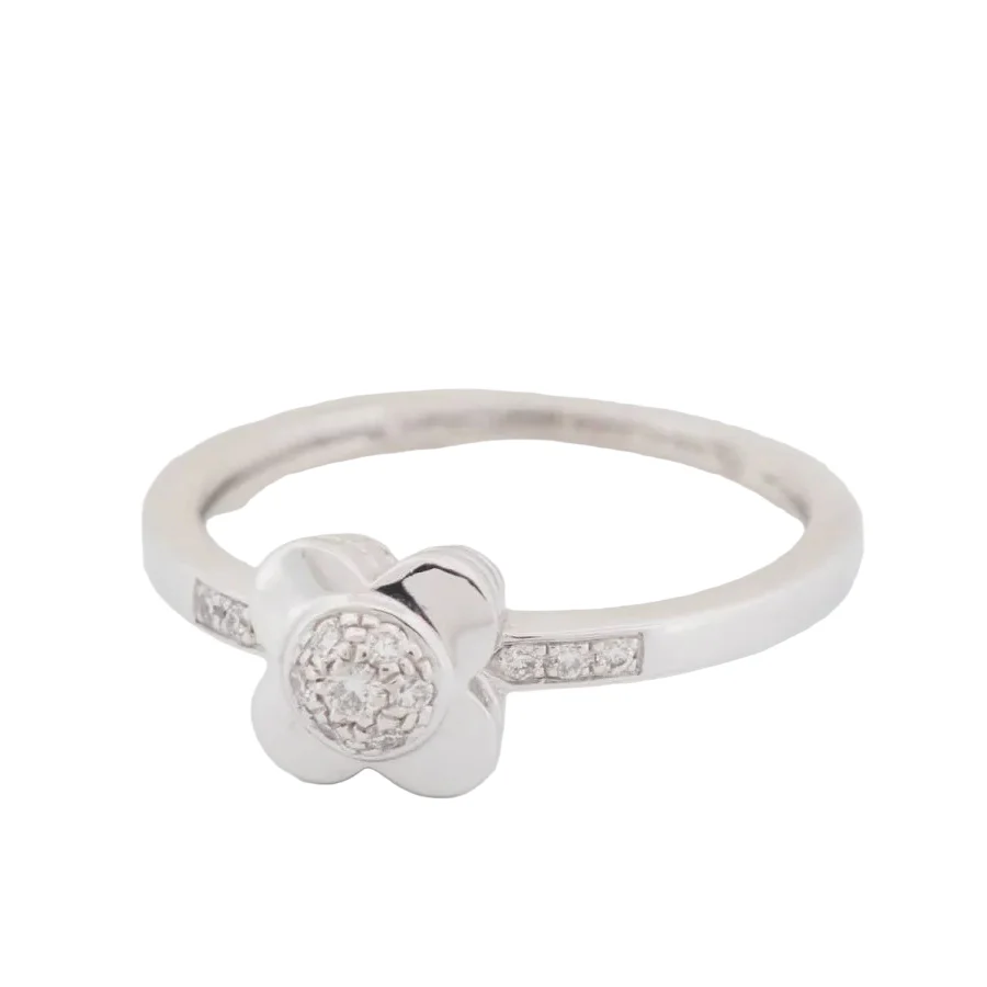Bague Solitaire MAUBOUSSIN "Trop Chance" en or blanc et diamants - Image 2