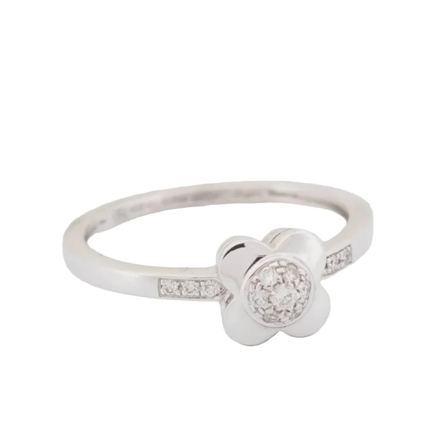 Bague Solitaire MAUBOUSSIN "Trop Chance" en or blanc et diamants - Image 4