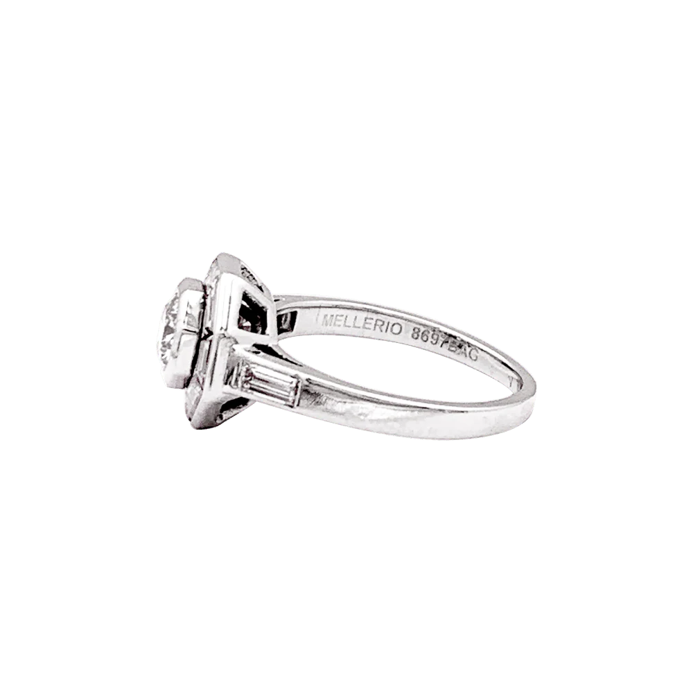 Bague Entourage MELLERIO en platine et diamants - Image 4