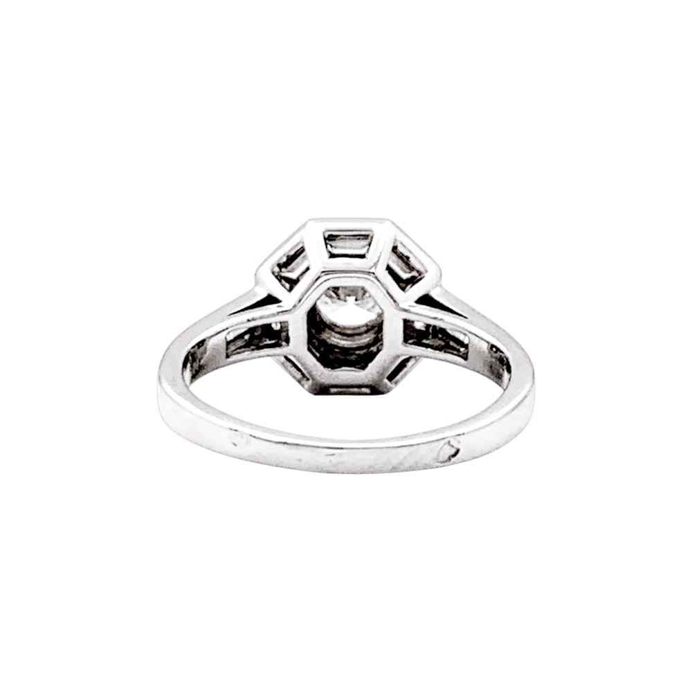 Bague Entourage MELLERIO en platine et diamants - Image 5
