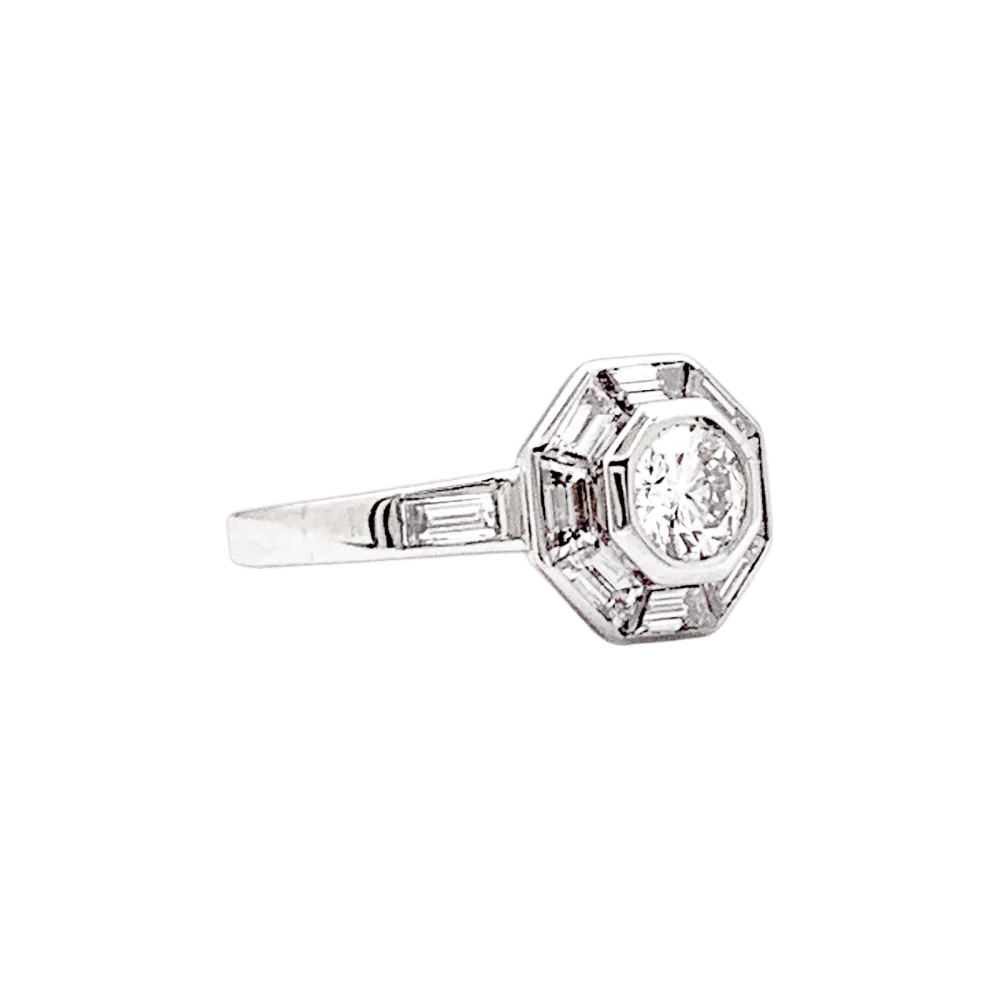 Bague Entourage MELLERIO en platine et diamants - Image 6