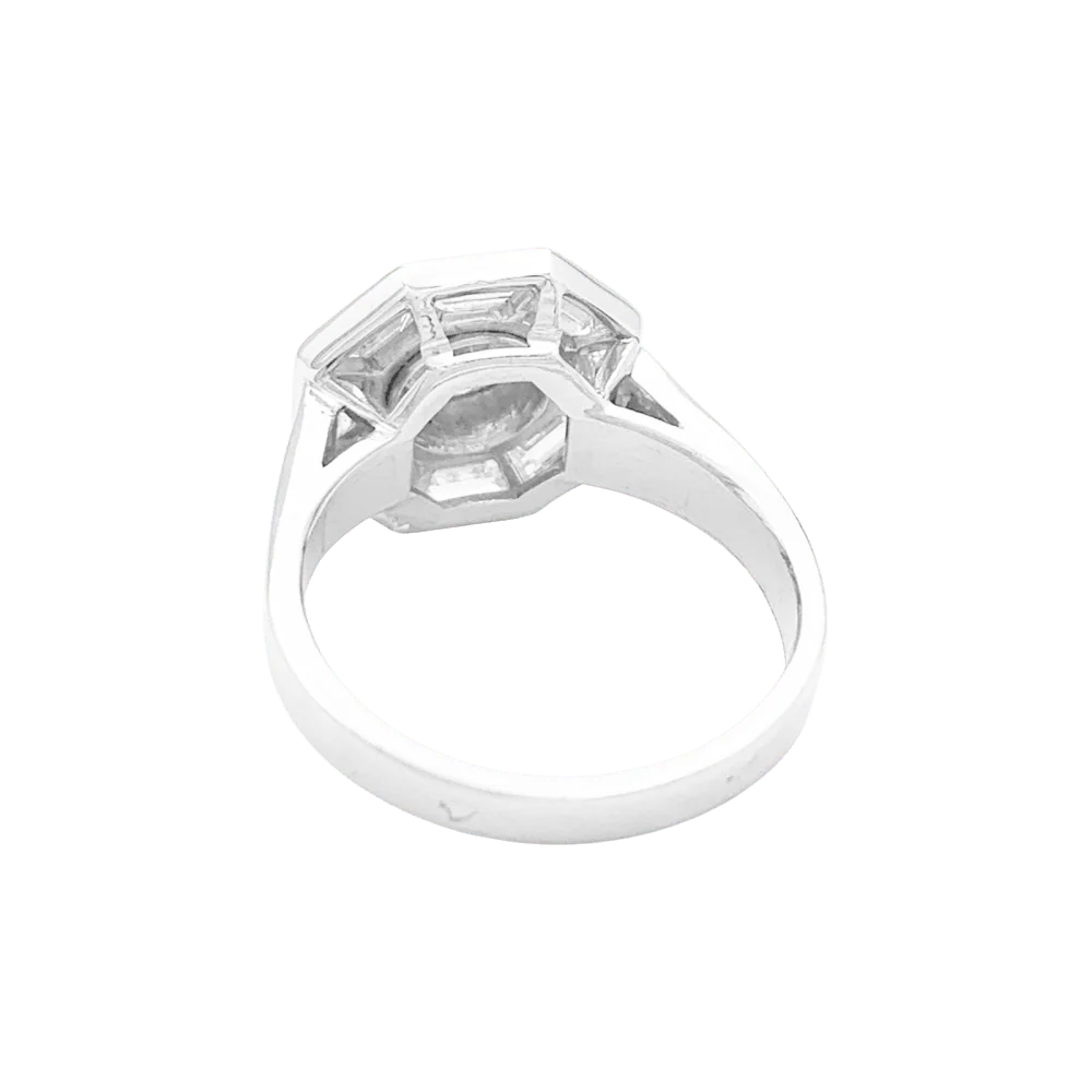 Bague Cocktail MELLERIO en platine et diamants - Image 4