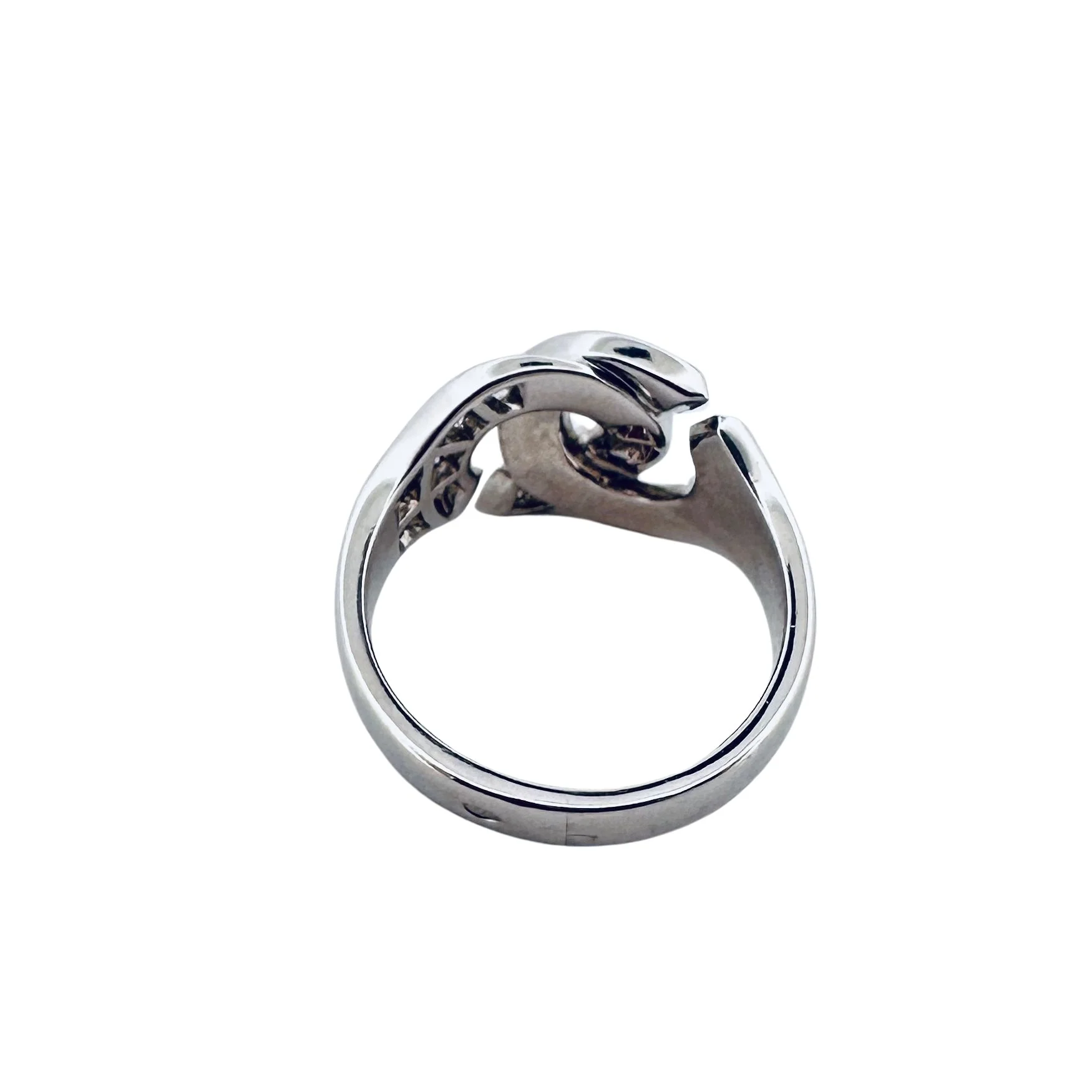 Bague Jonc DINH VAN "Menottes" en or blanc - Image 2
