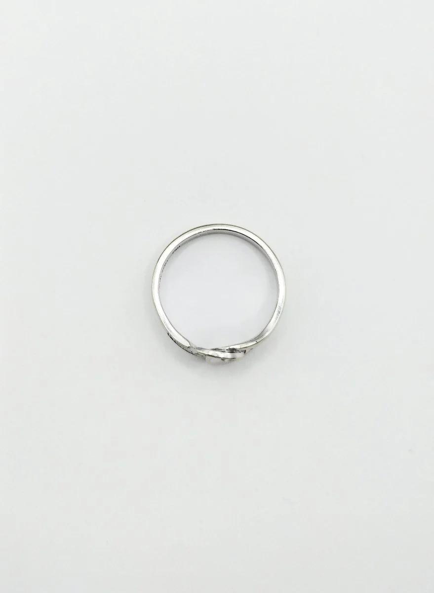 Bague DINH VAN "Menottes R8" en or blanc et diamants - Image 6