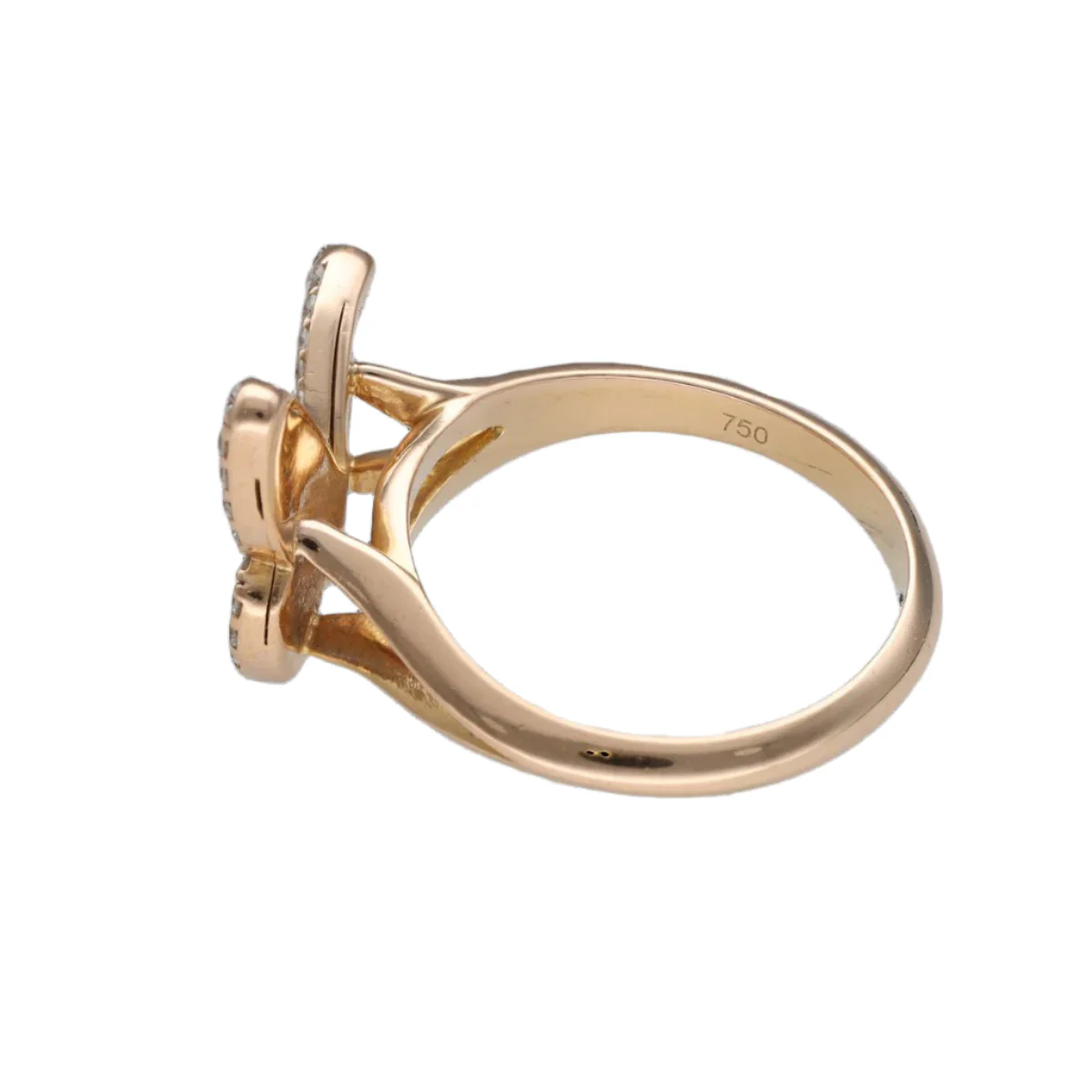 Bague MESSIKA "Butterfly" en or rose et diamants - Image 3