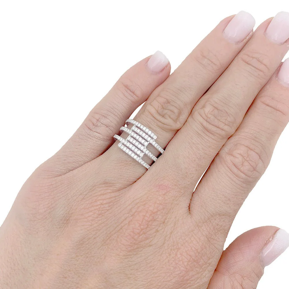 Bague Messika "Gatsby", or blanc, diamants. - Image 5