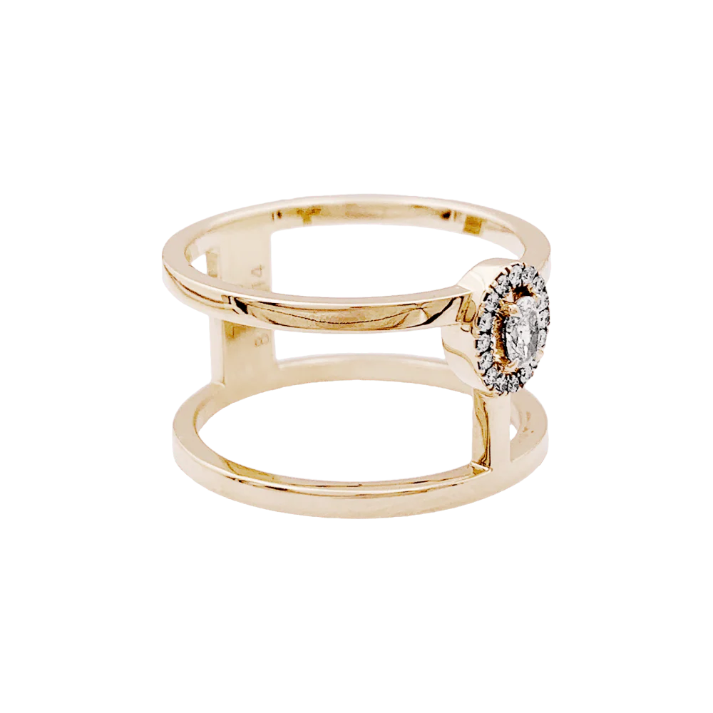 Bague Entourage MESSIKA "Glam'Azone" en or rose et diamants - Image 5