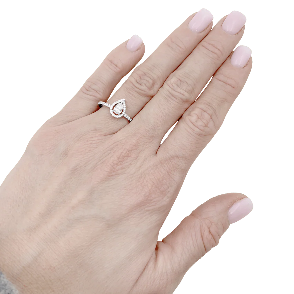 Bague Pavée MESSIKA "M-Love" en or blanc et diamants - Image 2