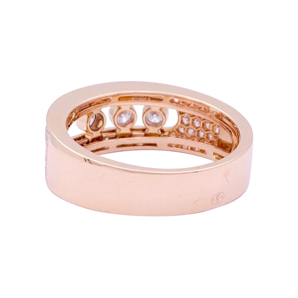 Bague MESSIKA, "Move Joaillerie Pavée", or rose, diamants. - Image 4