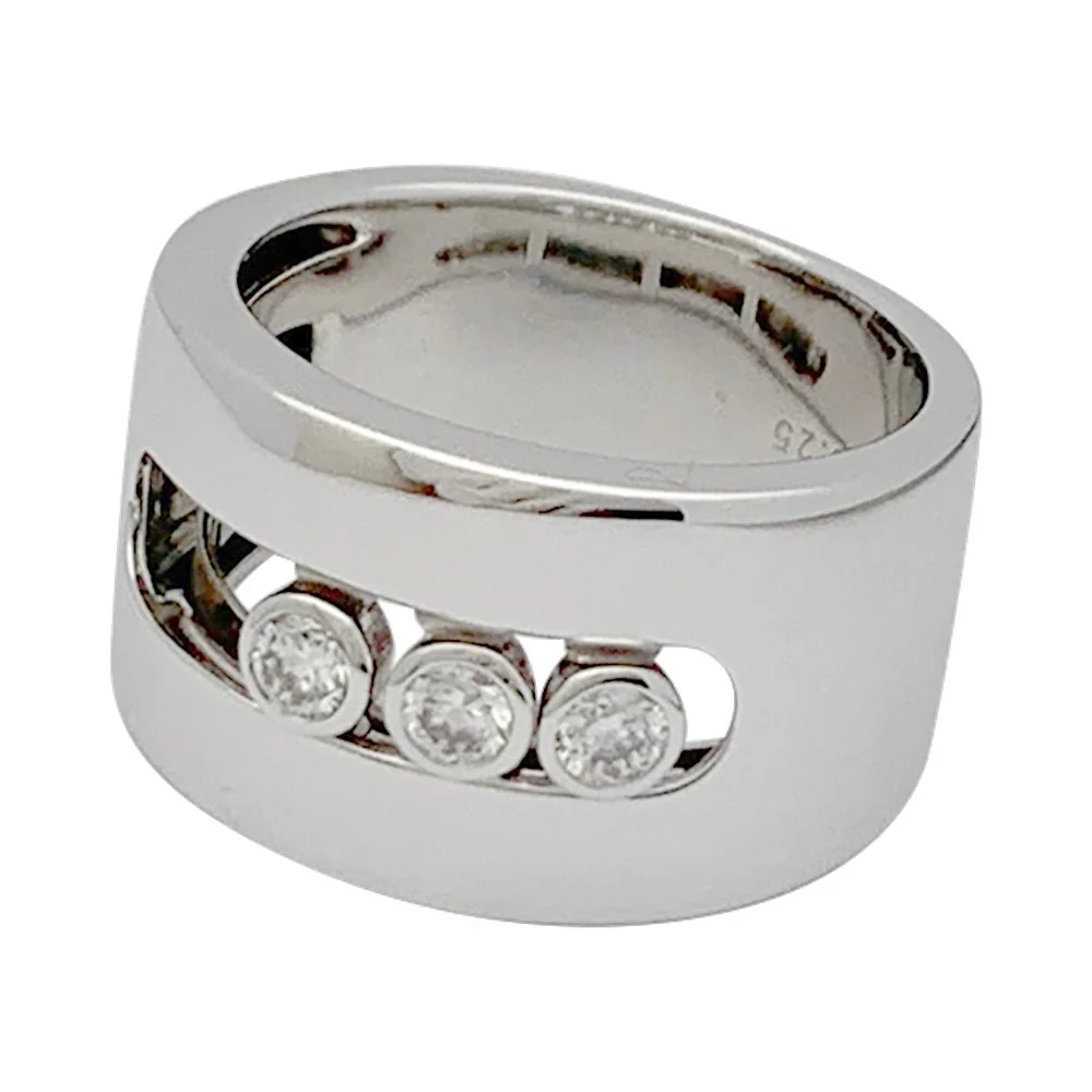 Bague Messika, "Move", or blanc, diamants