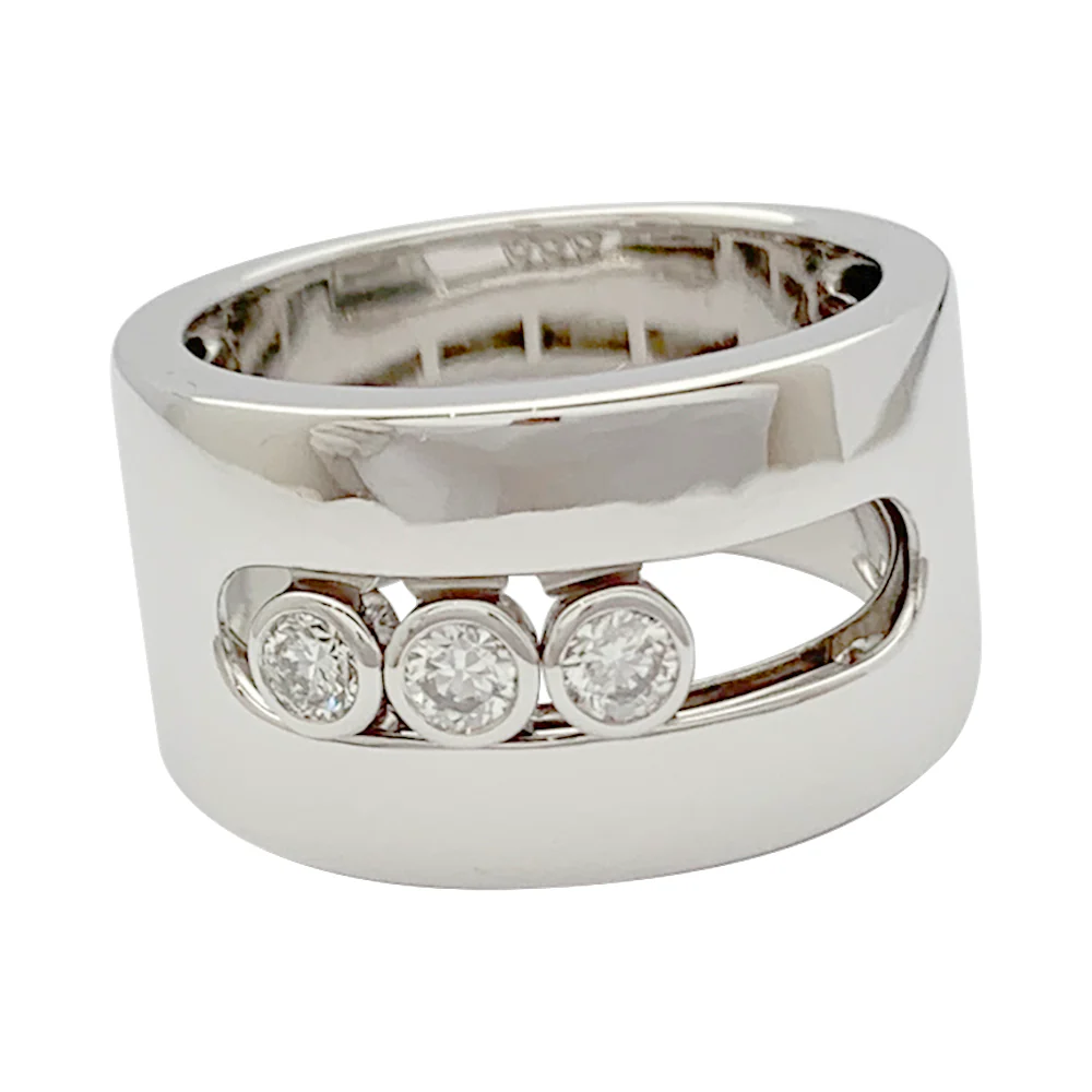 Bague Messika, "Move", or blanc, diamants - Image 7