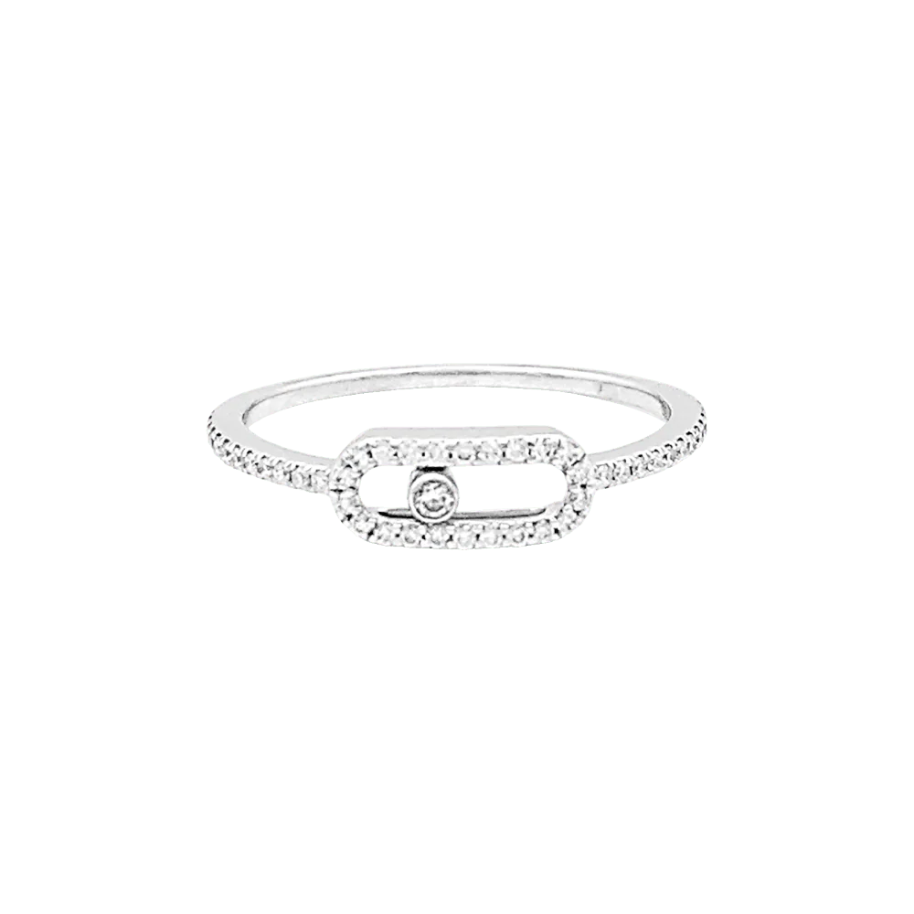Bague MESSIKA "Move Uno" en or blanc et diamants
