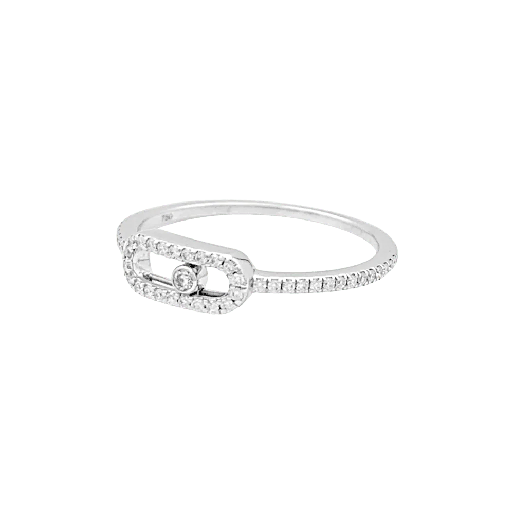 Bague MESSIKA "Move Uno" en or blanc et diamants - Image 3