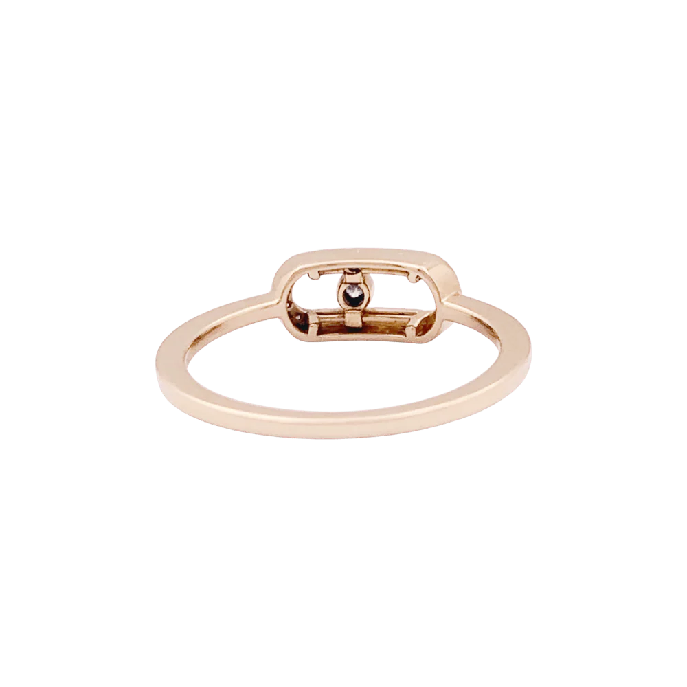 Bague MESSIKA "Move Uno Pavé" en or rose et diamants - Image 4