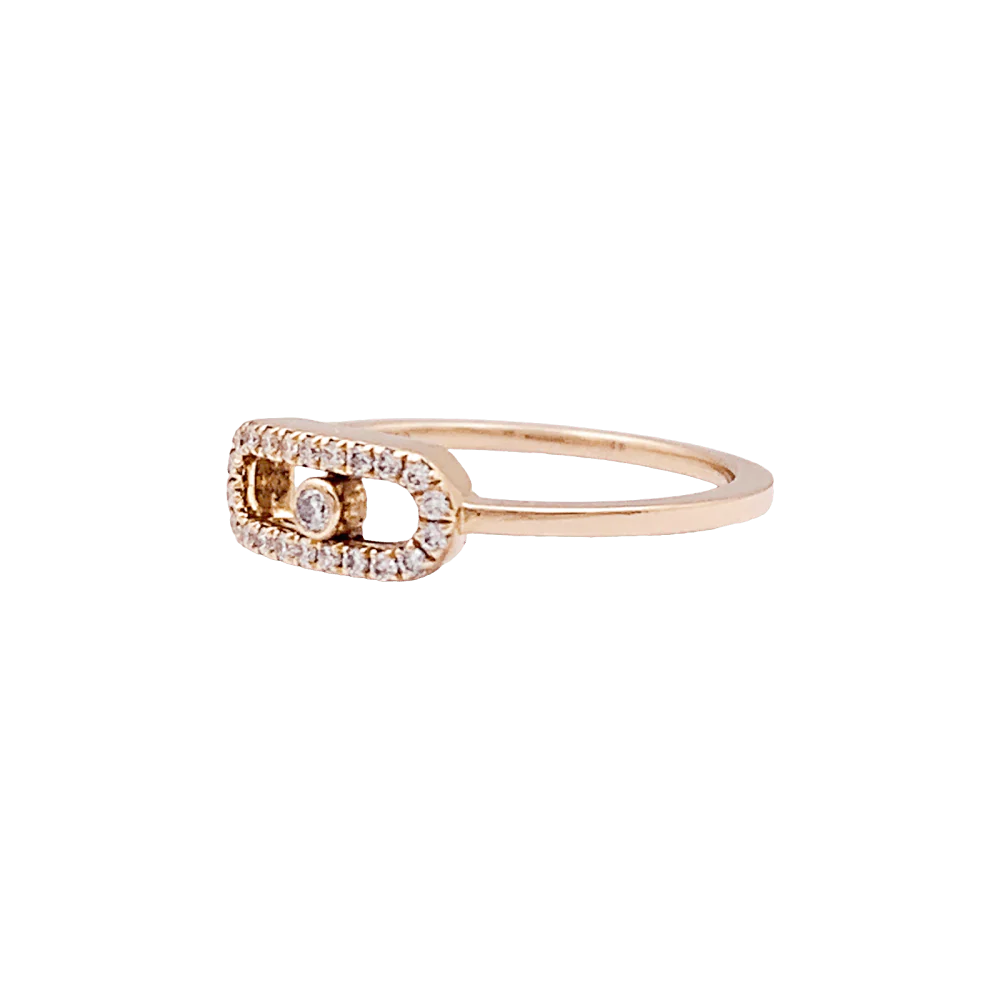 Bague MESSIKA "Move Uno Pavé" en or rose et diamants - Image 5