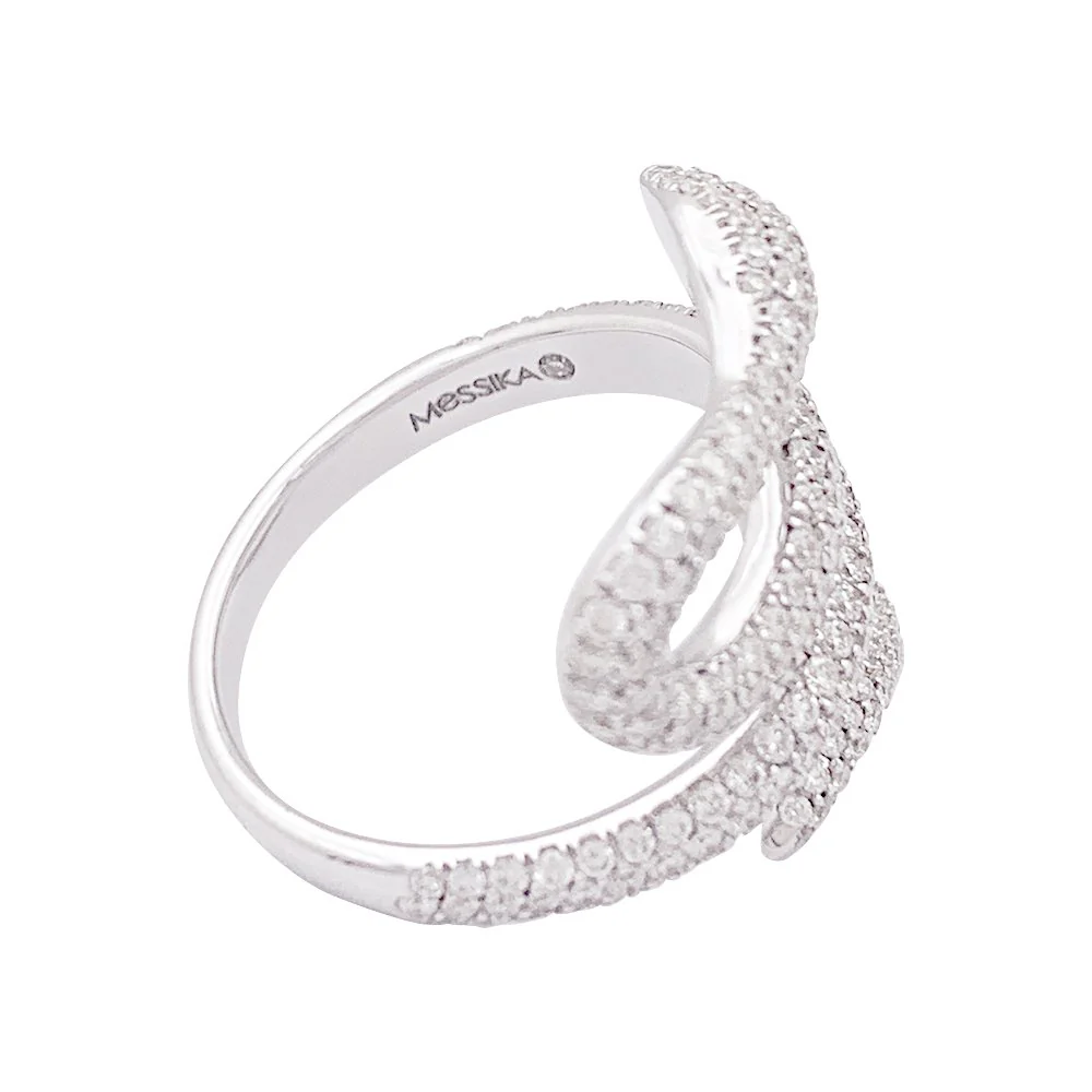 Bague MESSIKA "Snake" en or blanc et diamants - Image 5