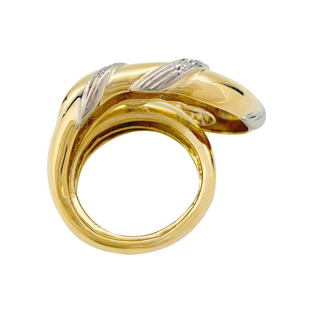 Bague "Noeud" en or sertie de diamants - Image 9