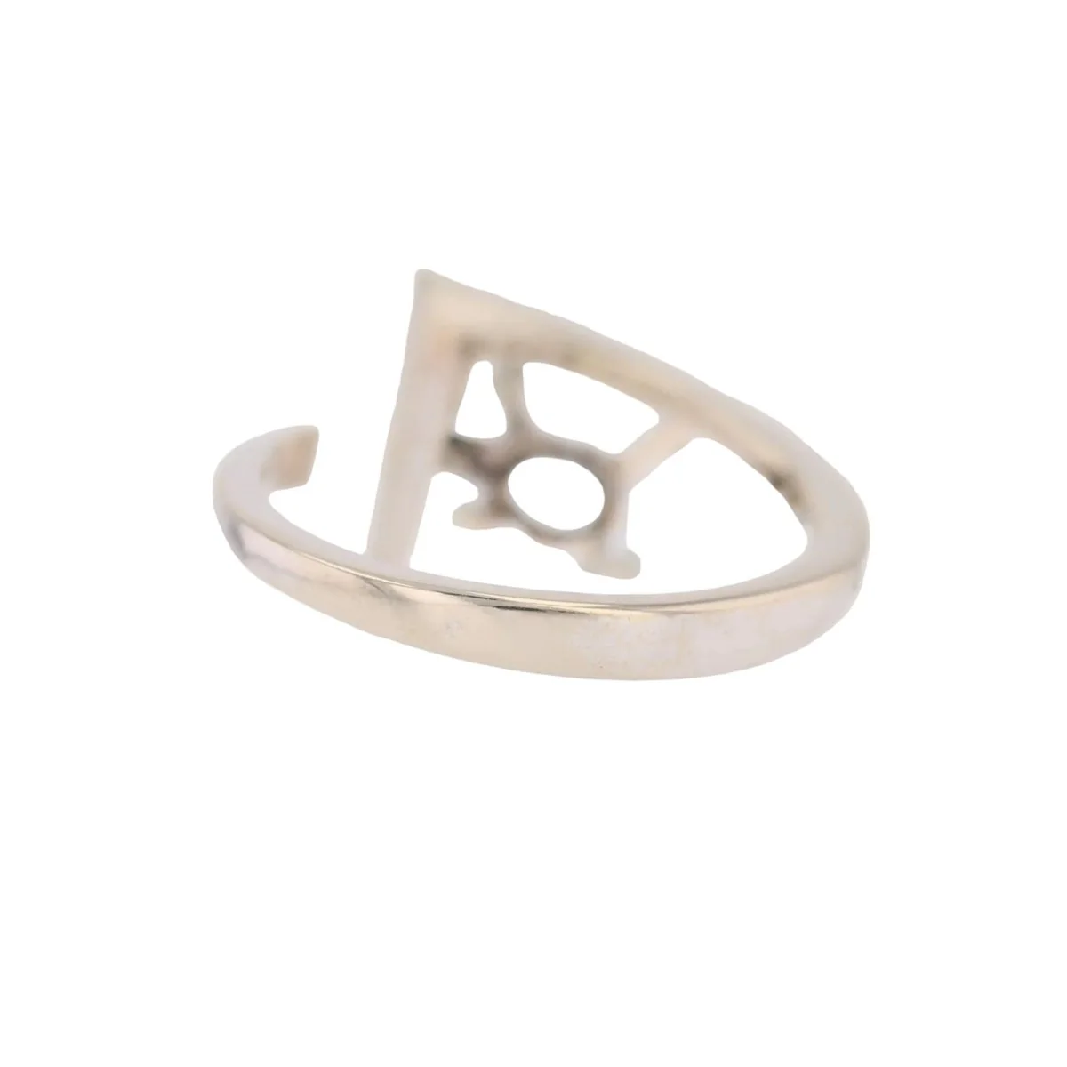 Bague Solitaire en or blanc et aigue-marine - Image 4