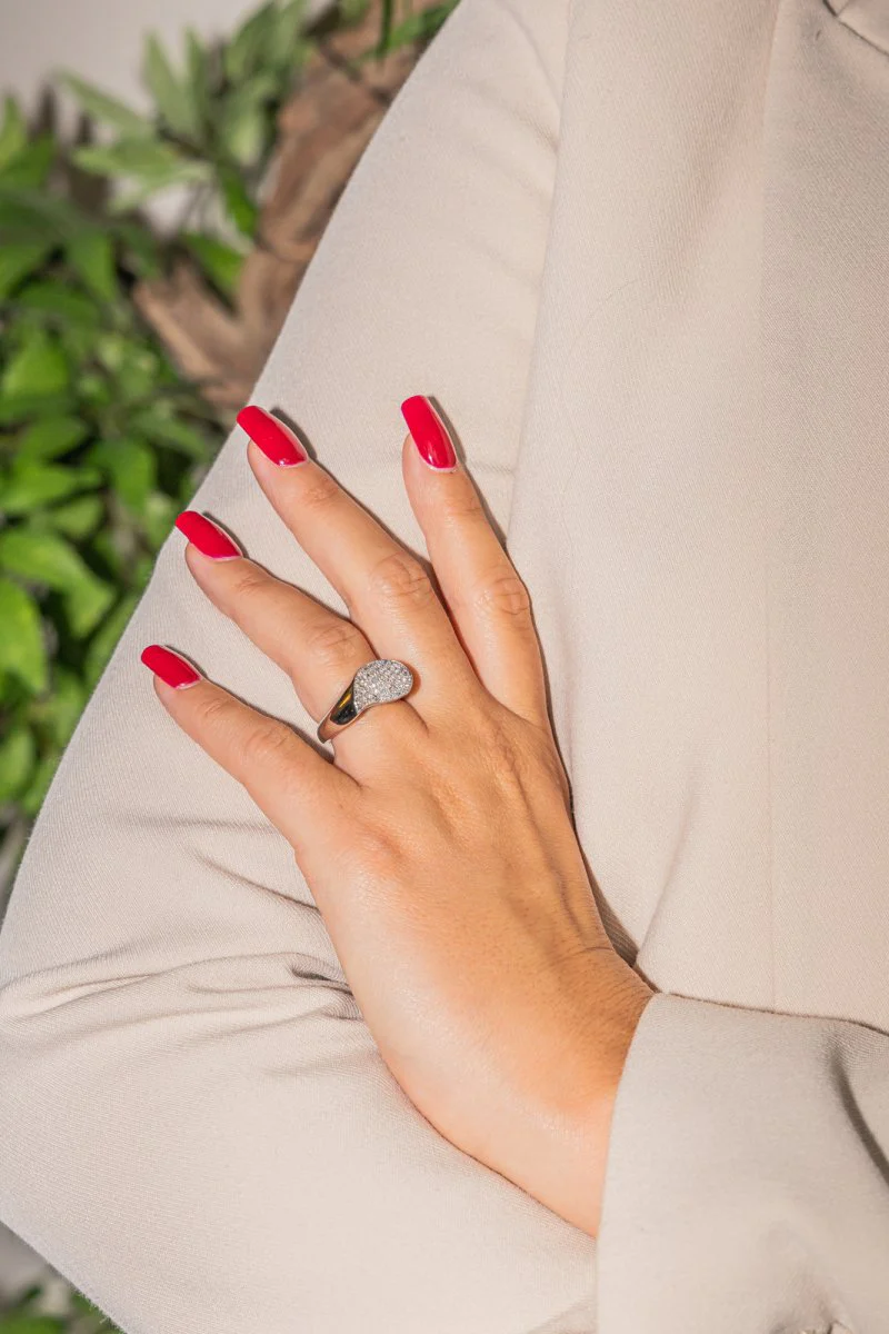 Bague Or blanc Diamant - Image 2