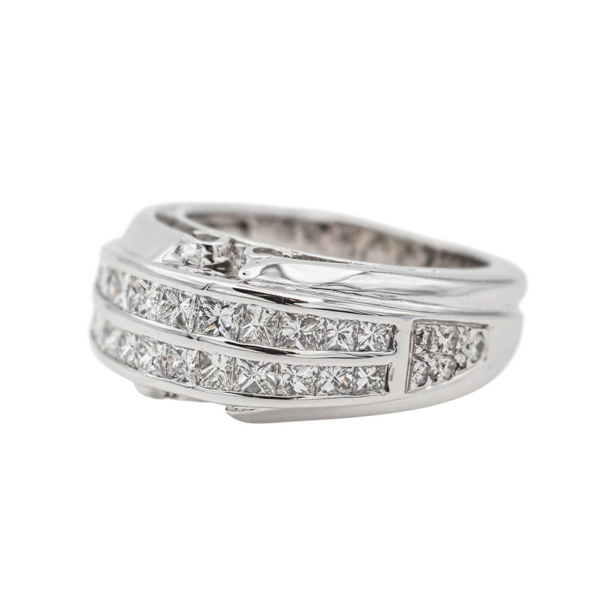 Bague Or blanc Diamant - Image 3