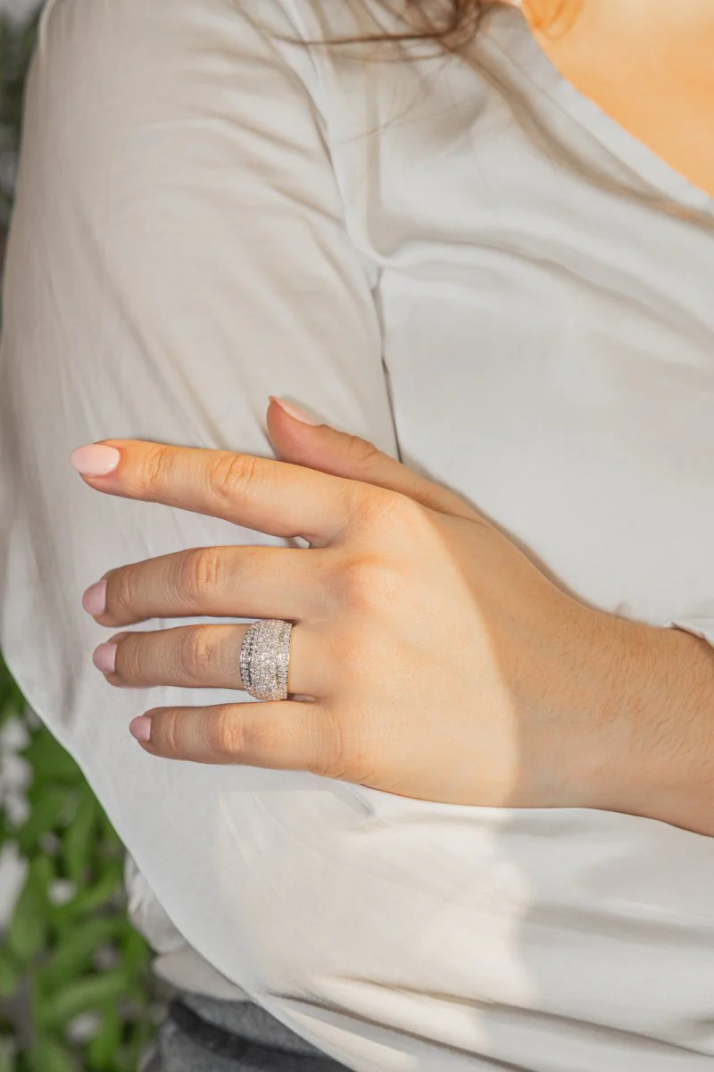 Bague Or blanc Diamant - Image 2