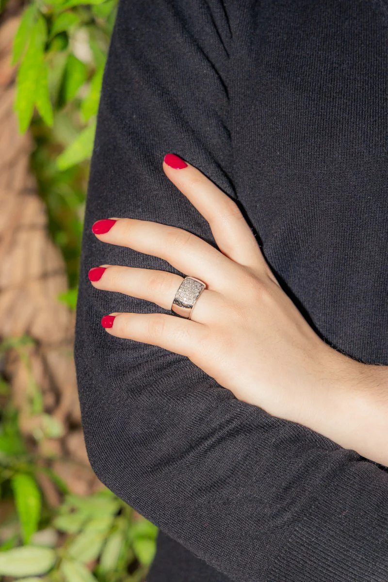 Bague Diamant Or Blanc - Image 2