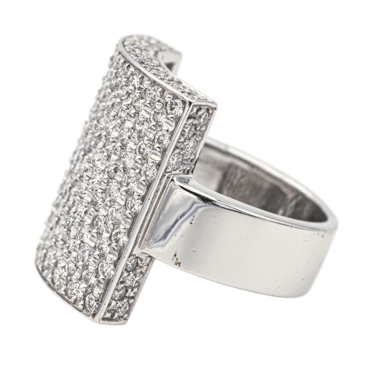 Bague en or blanc et diamants - Image 4