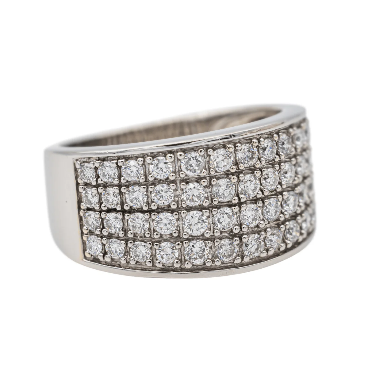 Bague en or blanc et diamants - Image 6