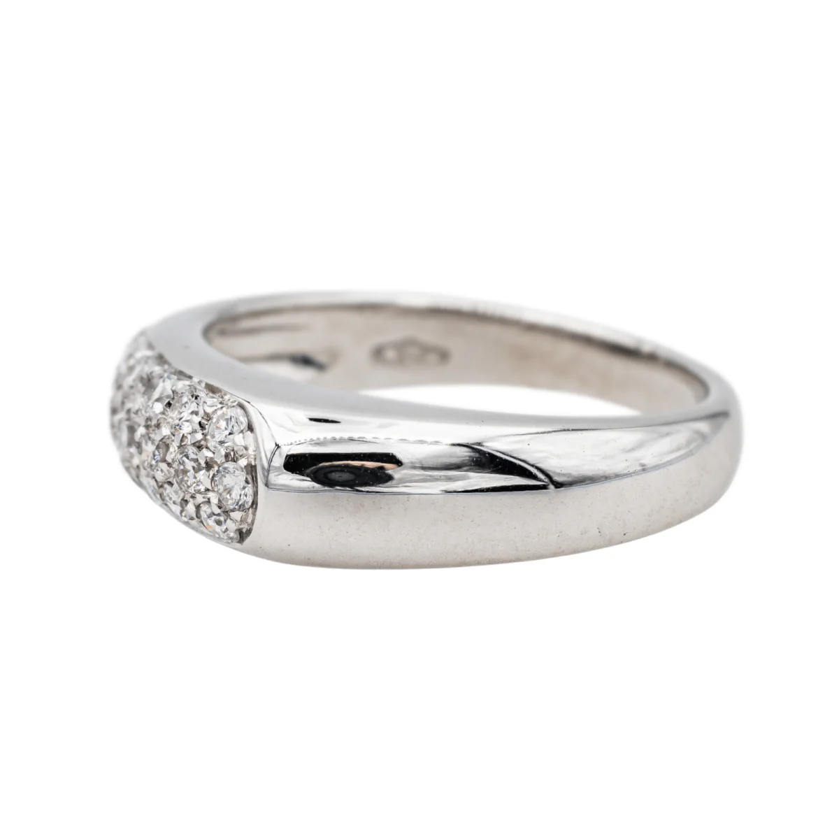 Bague en or blanc et diamants - Image 4