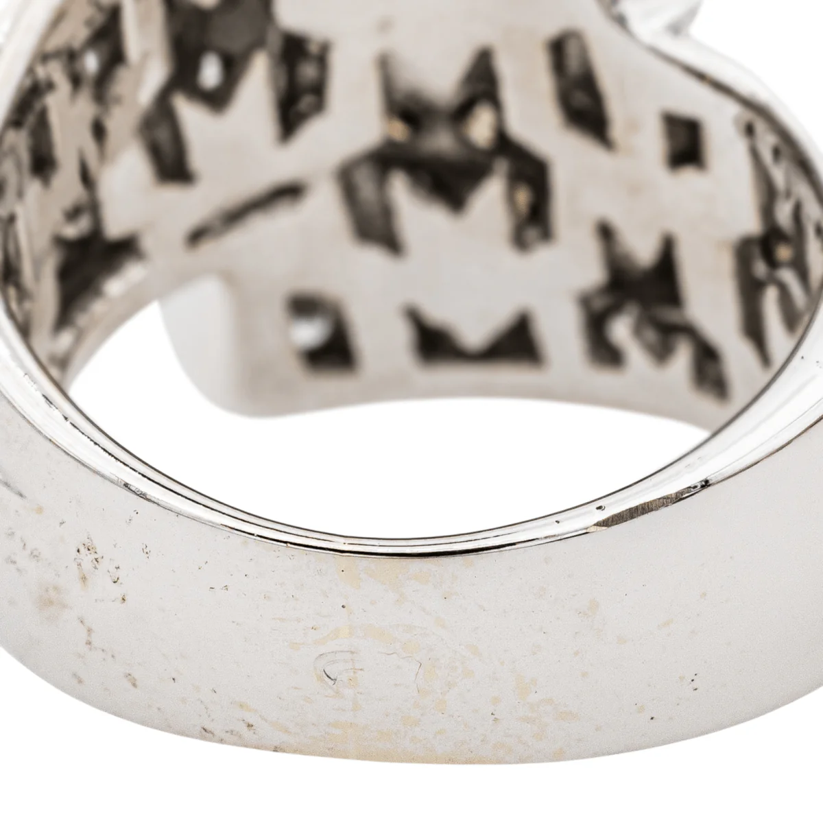 Bague en or blanc et diamants - Image 7