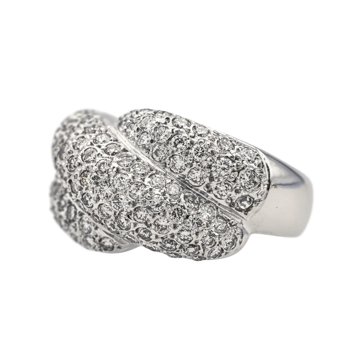 Bague en or blanc et diamants - Image 3