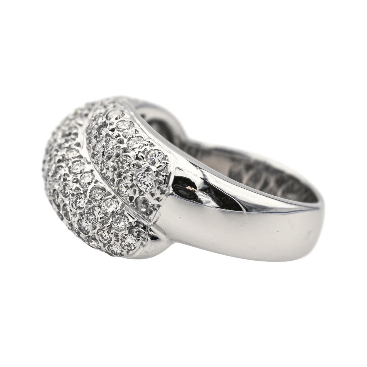 Bague en or blanc et diamants - Image 4