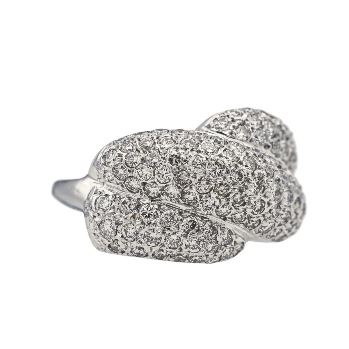 Bague en or blanc et diamants - Image 6