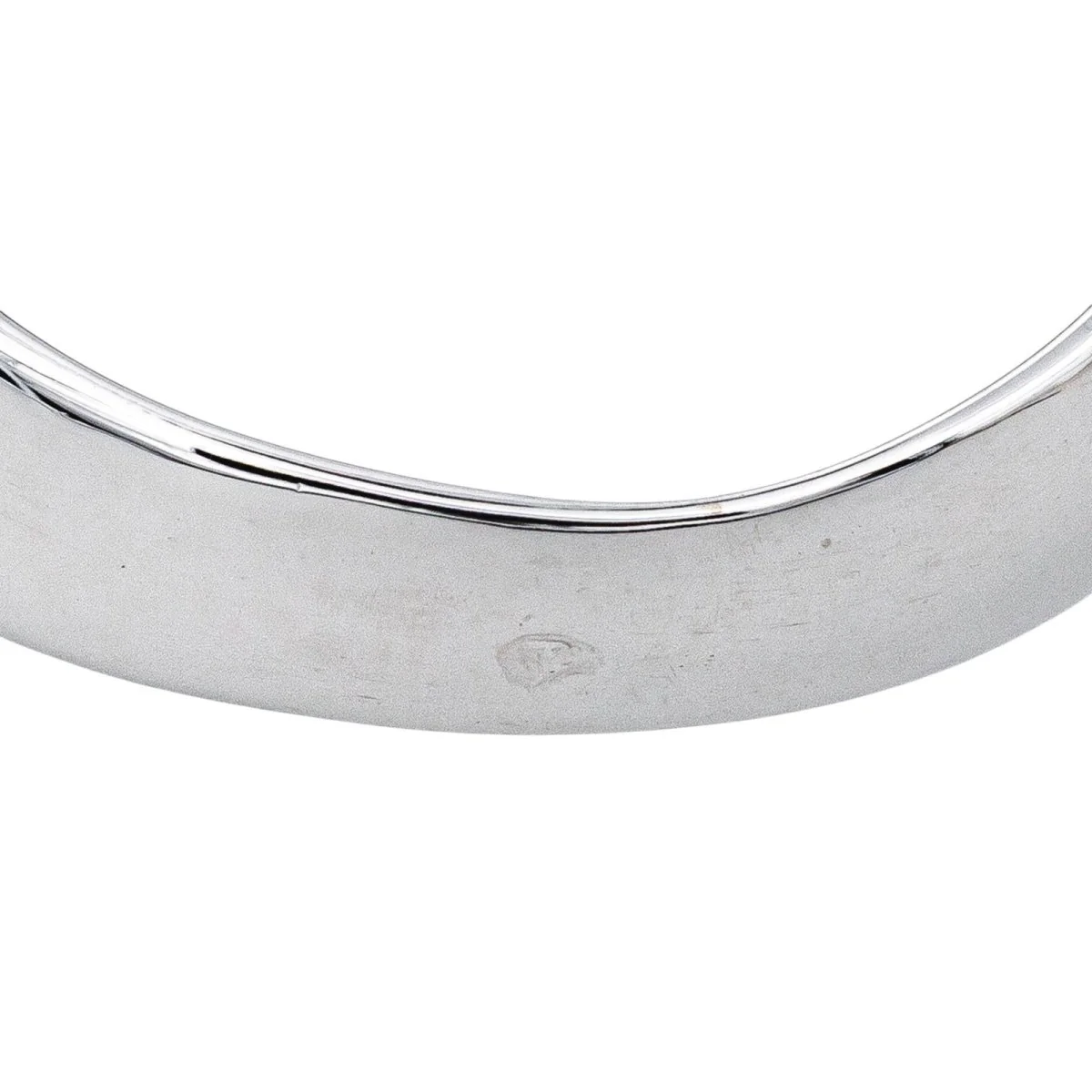 Bague Jonc en or blanc et diamants - Image 7