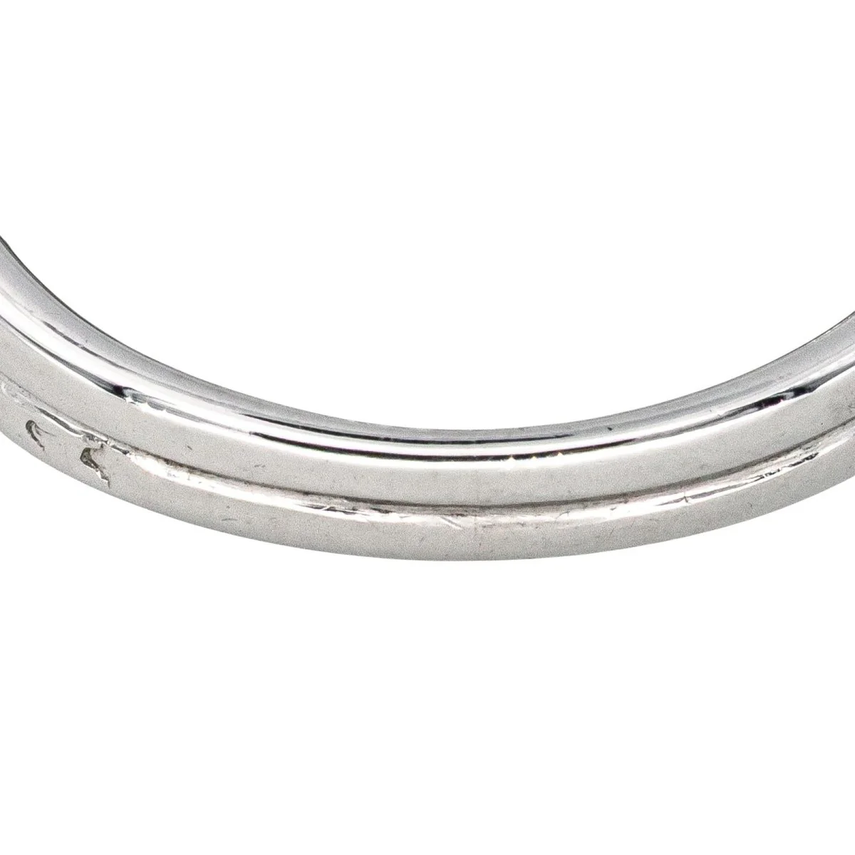 Bague Pavée en or blanc, platine et diamants - Image 7